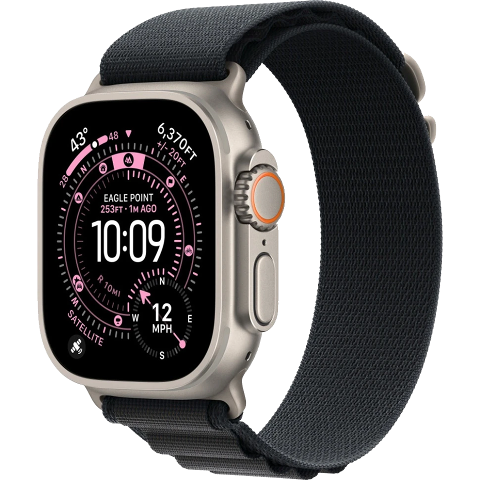 Apple Watch Ultra 3 Natural Alpine Loop Black