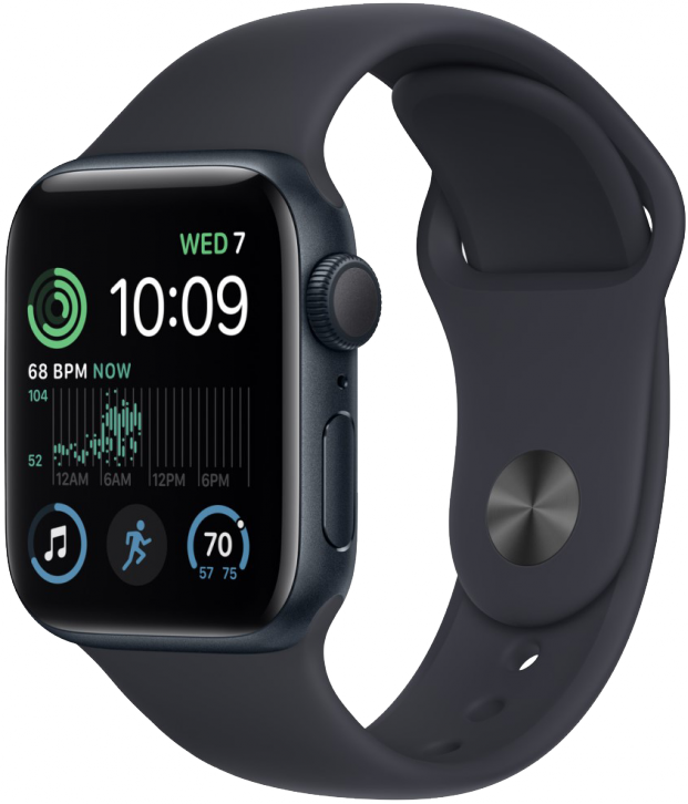 Apple Watch SE 2022 44mm Midnight Sport Band